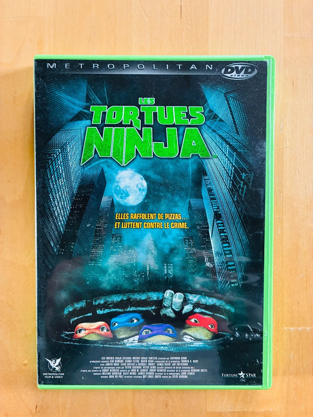 DVD Les Tortues Ninja le film 1990 première édition.